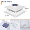 APONUO 4x4 Solar Post Cap Lights, 6 Pack 2-Modes Bright