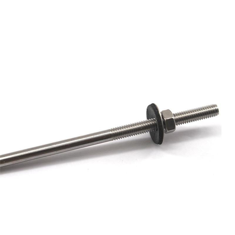 (8 Pieces) M6x35x80mm 304 Stainless Steel Screw Hook with Nuts