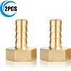 2 Stück 1/2 Zoll Messing Schlauchtülle 10mm Schlauchanschluss Innengewinde Schlauchverbinder