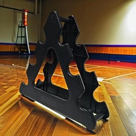 Venbytech for 3 Tier Dumbbell Rack Storage Stand Compact Space Saving Men Equipment Weight