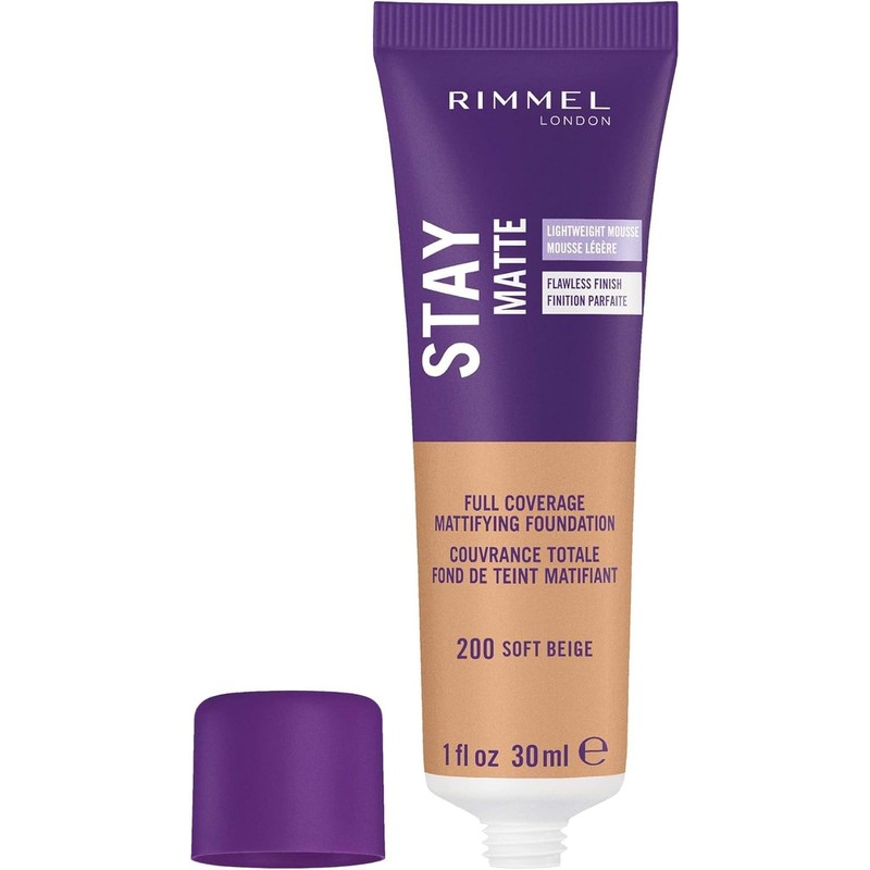 Rimmel London Stay Matte Liquid Mousse - 200 Soft Beige