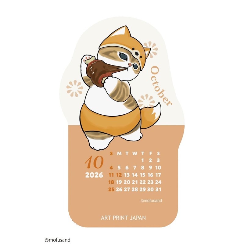 2026 Calendar Die-cut Desktop/mofusand