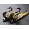 VORCOOL Pair of Swan Style Drapery Curtain Holdbacks Tieback Hooks