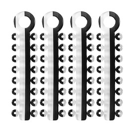Ligaduras Para Ortodoncia En Combinación Única De 2 Colores, 20 Varillas (320 Unidades), Más Divertidas Para Niños Y Pacientes (N.° 15 Transparente Y Negro)