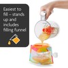 Baby Brezza Reusable Baby Food Storage Pouches, 10 Pack 7oz