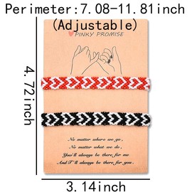 Matching Bracelets for Couples Best Friend Pinky Promise Bracelets for Girlfriend and Boyfriend Bracelets for Couples Gifts Him Her Braided Bracelet Gifts for Anniversary Valentines Day Graduation