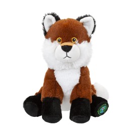 VFM - Fox 23cm Eco Friendly Toy - Super Soft Cuddly Wild Animal Fluffy Plush With Embroidered Details 100% Recycled Material - Your Planet
