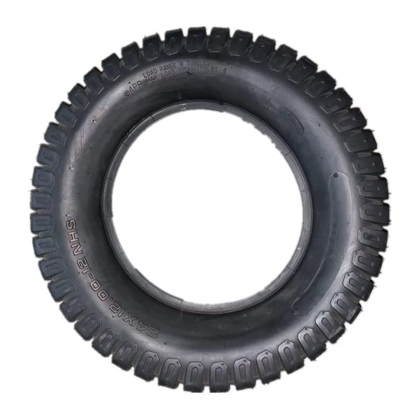 MOTOOS 24x12.00-12 Lawn Mower Garden Tractor Golf Cart Tires 4 Ply 24x12.00x12 Tubeless Turf Tires Pack of 2