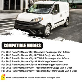 25804 Air Shock Controller Kit, Air Suspension Compressor Kit with Pressure Gauge Unit, Controller Switch and Air Lines, etc. for 2015 Ram ProMaster City 4-Door Minivans and Vans - 3 Years Warranty