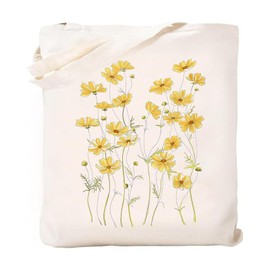 Zcbzbn Jute Bag Print, Canvas Tote Bag for Women, Reusable Shopping Bag, Cotton Bag, Linen Bag, Washable and Foldable Women's Fabric Bag, White