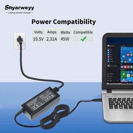 45W 740015-002 741727-001 L25296-001 AC Adapter for HP Pavilion x360 Envy Spectre Elitebook 840 ProBook Laptop Notebook Power Supply Cord Blue Tip 4.5 * 3.0mm