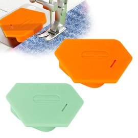 2PCS Magnetic Seam Guide for Sewing Machine, Upgraded Polygonal Hemmer Guide with Scale, Premium Multifunctional Sewing Products, Universal Sewing Quilting Supplies and Accessories by Kovpnor