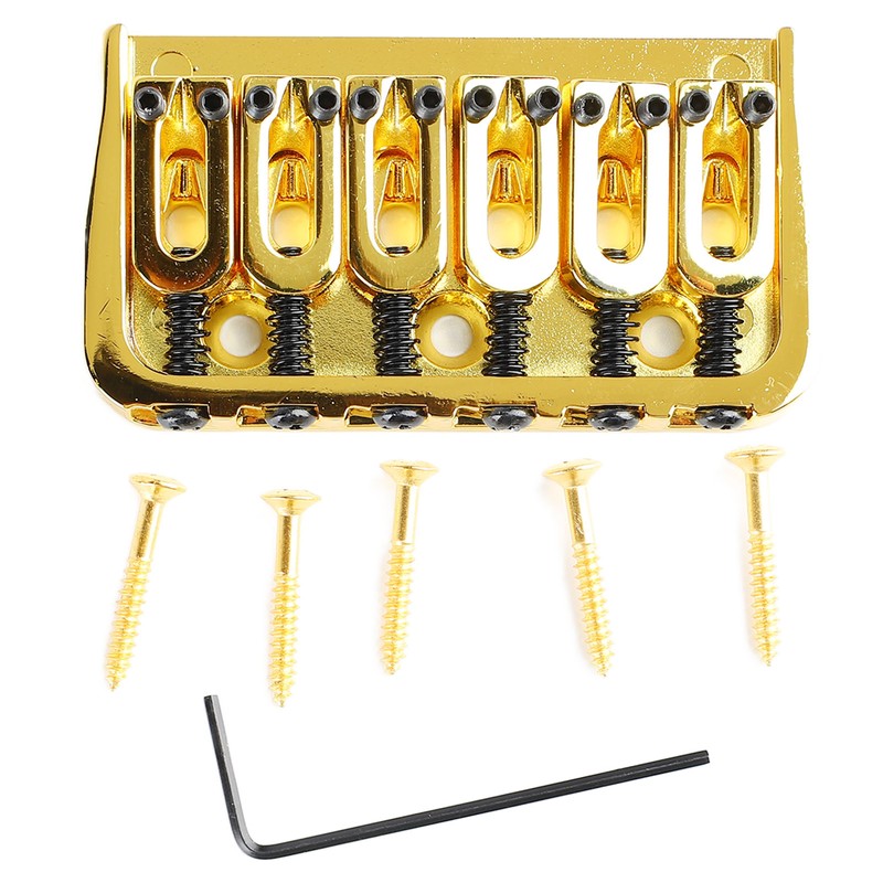 Electric Guitar Fixed Bridge Metal Adjustable Professional Guitar Fixed Bridge