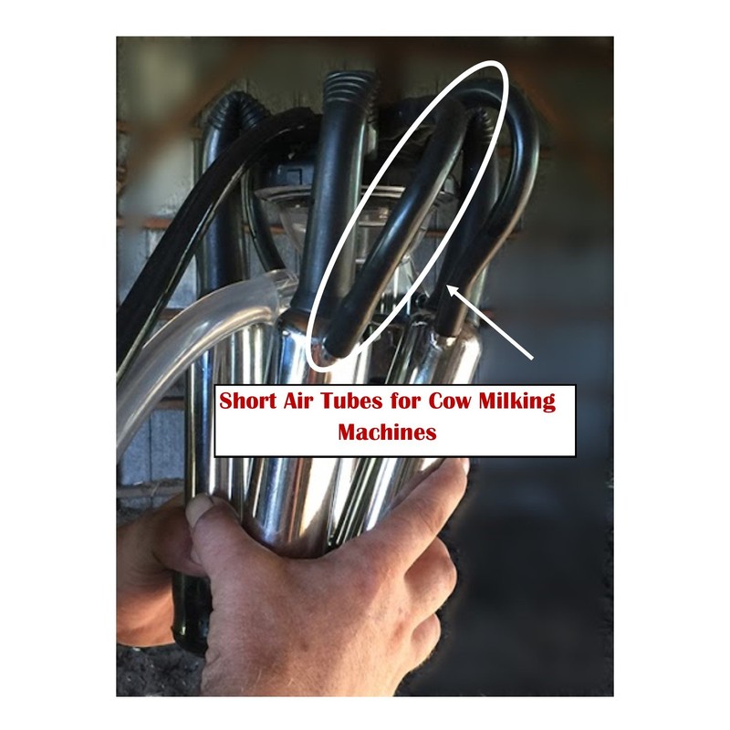 Melasty, Short Air Tube for Milking Machine 8 1/2" Long