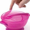 Nûby ID541 9Pink Baby Feeding Bowl with Suction Base and
