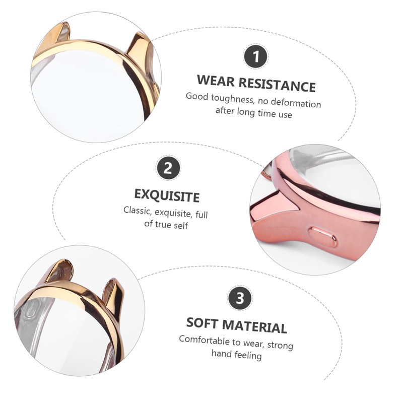 Gatuida 3pcs TPU Watch Shell Protective Case Compatible Venu Lightweight