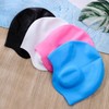 Women's Waterproof Oversized Long Swim Cap Swim Cap Violet- 20ea