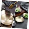 iplusmile Flavor Seasoning Plate Stainless Steel Sauce Bowl Compact Stylish