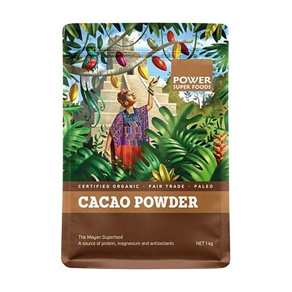 Power Super Foods Cacao Powder Raw Organic 1kg