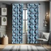 Ambesonne Narwhal Window Curtains, Arctic Giant Sea Mammals Orca White
