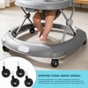 4Pcs Baby Walker Replacement Wheels, Universal Stem-Mount Plastic Casters for