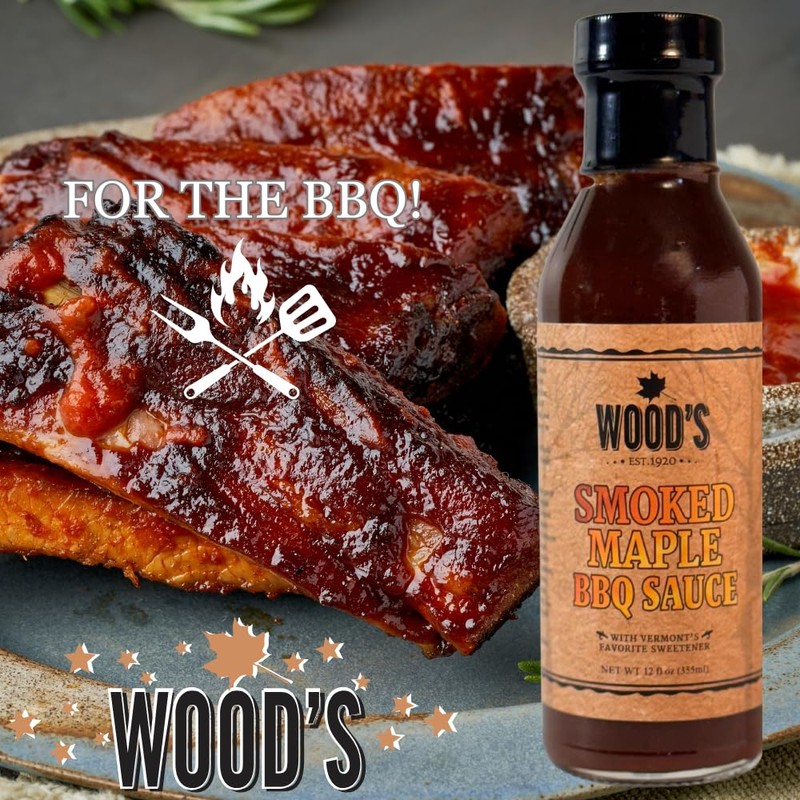Wood’s Smoked Maple BBQ Sauce – Sweet & Smoky Small-Batch