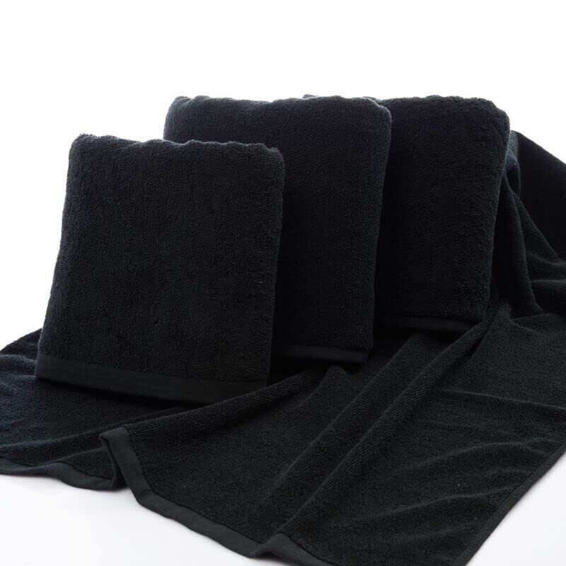 AIMALL Microfiber Towel 35x75cm Black, Multi-Purpose Gym, Sport, Travel, Camping,