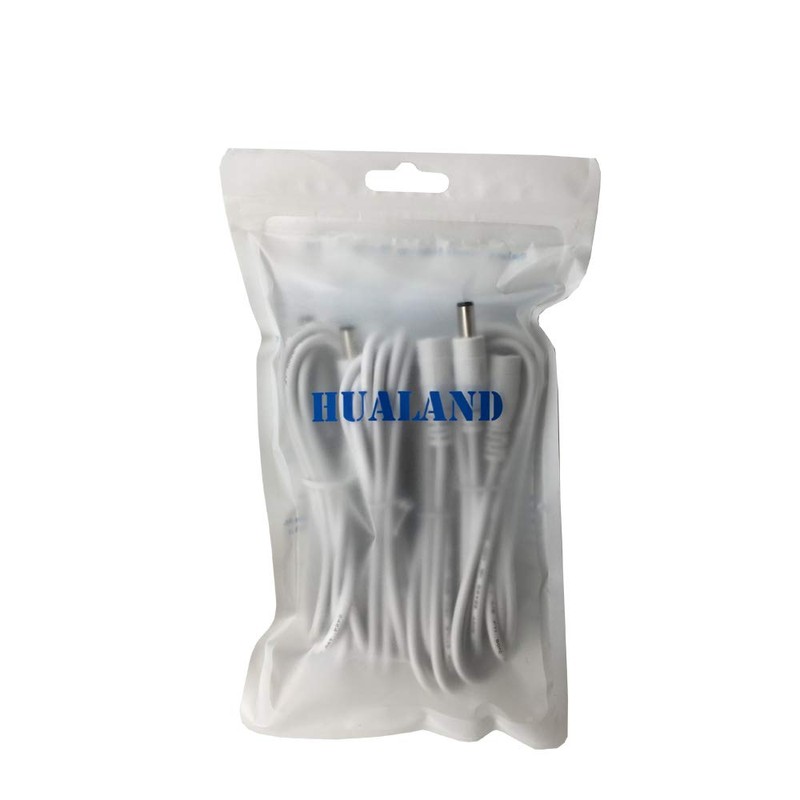 4pcs/pack 2m 6.56ft White DC Plug Extension Cable with Male