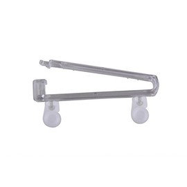 Tab-Top Curtain Gliders Transparent Loops 4 Curtains Mounting