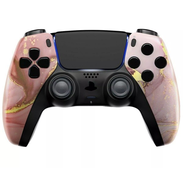 Sony Pink Marble Custom UN-Modded Controller Unique Design compatible with