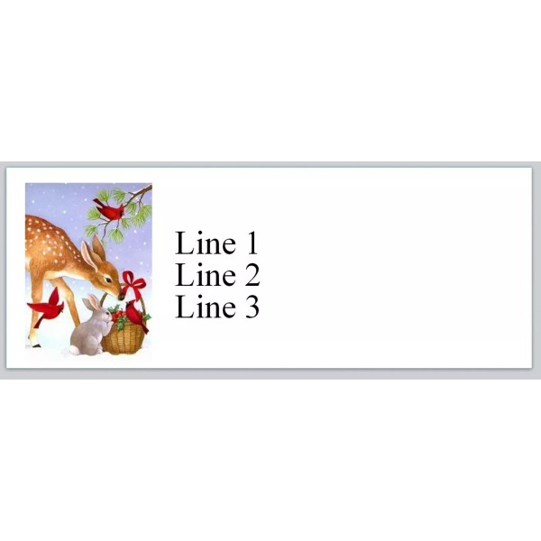 Premium Labels Personalized Address labels Christmas Deer Rabbit Bird Buy