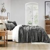 AJOCCI Velvet Quilt Set, Grey Velvet Quilt King Size Comforter