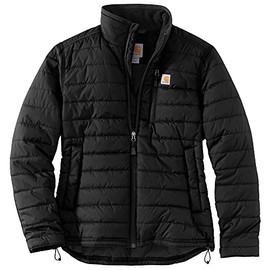 Carhartt Women's Rain Defender Relaxed Fit Lightweight Insulated Jacket 104314, Black, Large