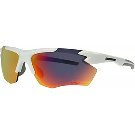 Rawlings 2102 White and Red Mirror Sunglasses Standard, Multi, Adult