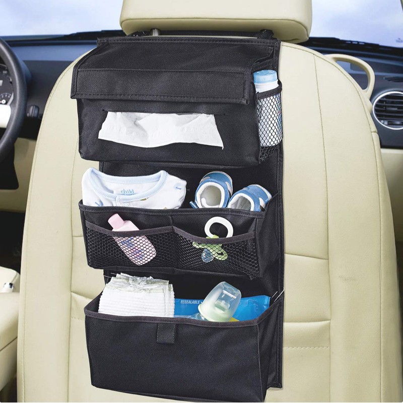 High Road Car Seat Back Organizer with Tissue Holder
