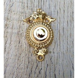 Antikas - Classical Brass Turn of the Century Doorbell Clamp Classicism