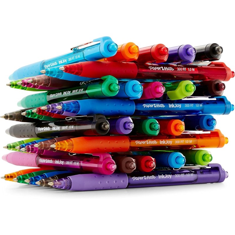 Paper Mate InkJoy 300RT Retractable Ballpoint Pens, Medium Point (1.0mm),
