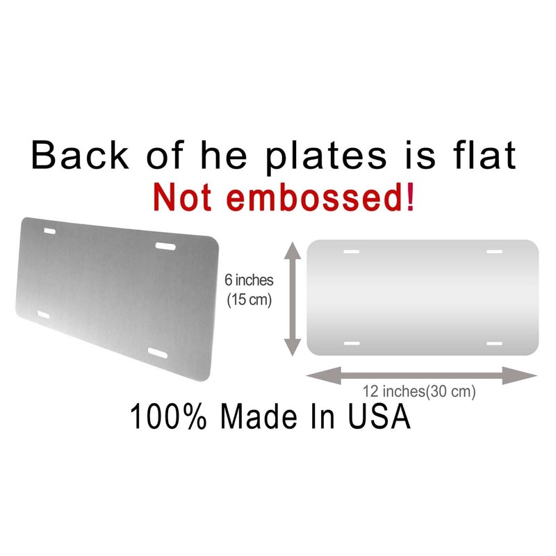 Baby Yoda Aluminum Novelty Auto License Plate