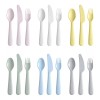 Paärty Art 18 Cubiertos Infantiles Reutilizable Plastico Varios Colores