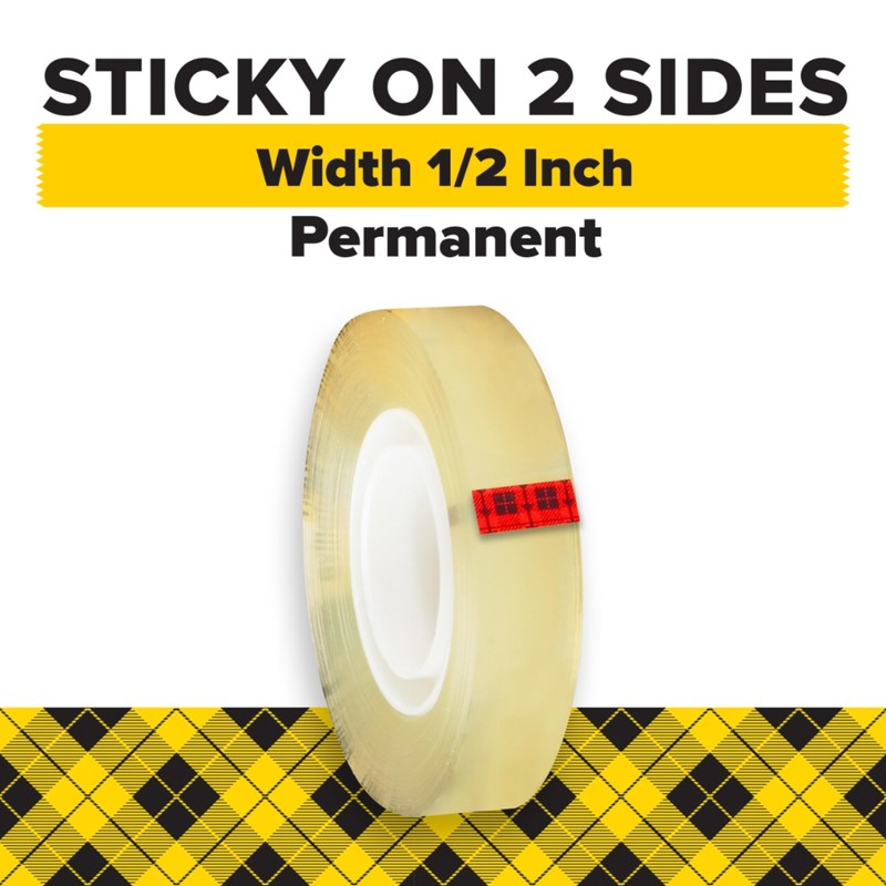 Scotch Double Sided Tape, Office and School Supplies for Arts