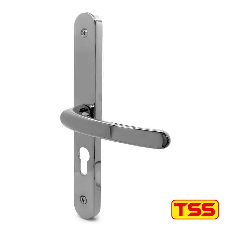 TSS UPVC Door Handle Set, 48mm PZ (Centres), Lever/Lever, Screw