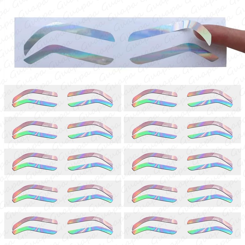 Airbrush Brows Shaping Guides Stickers, Rainbrow Eyebrow Tint Tape Stencils