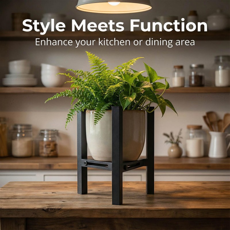 Adjustable Desktop Plant Stand, Metal Plant Shelf Fits 5.1-7.45" Pots