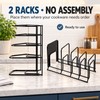 2 Pack Heavy Duty 5 Tier Pot and Pan Organizer