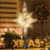 LAMPHOME 10-Light Christmas Tree Topper,Bethlehem Star Tree Topper, Gold Bethlehem