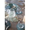 Lind DNA Monstera 989956 Placemat Recycled Leather Hippo Olive Green