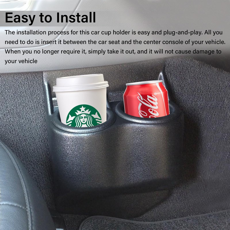 Car Cup Holder, Portable Dual Cup Holders, Multifunctional Cup Drink