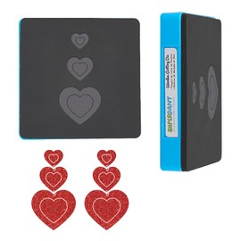 SUPERDANT Cutting Dies for Hearts Earrings Leather 3 Sizes Love Hearts Wooden Cutting Dies DIY Craft Cutting Dies Faux Leather Dangle Earrings Cutting Dies for Women Girls Jewelry