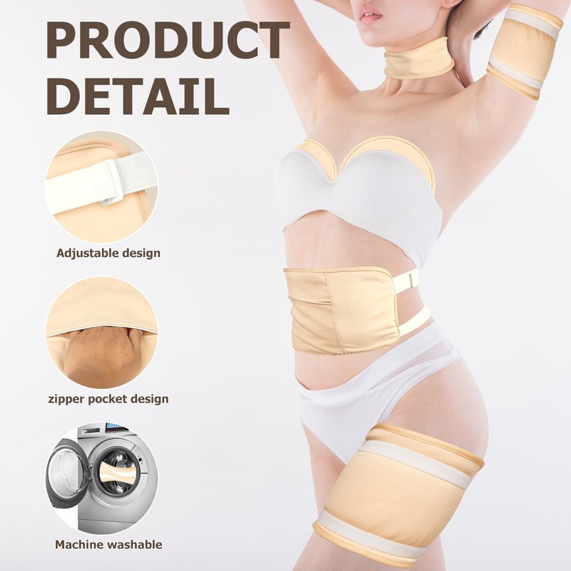 Allcucut Castor Oil Pack Wrap for Women Gifts, 6 Pcs