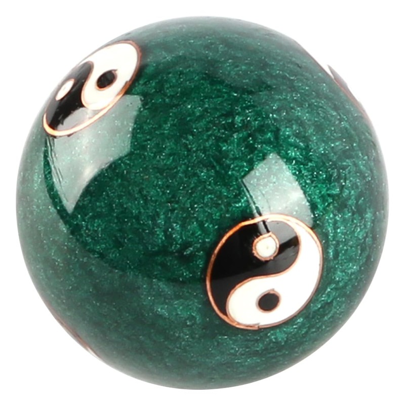 Sarini 1 Pair Jade Massage Balls Chinese Tai Chi Pattern